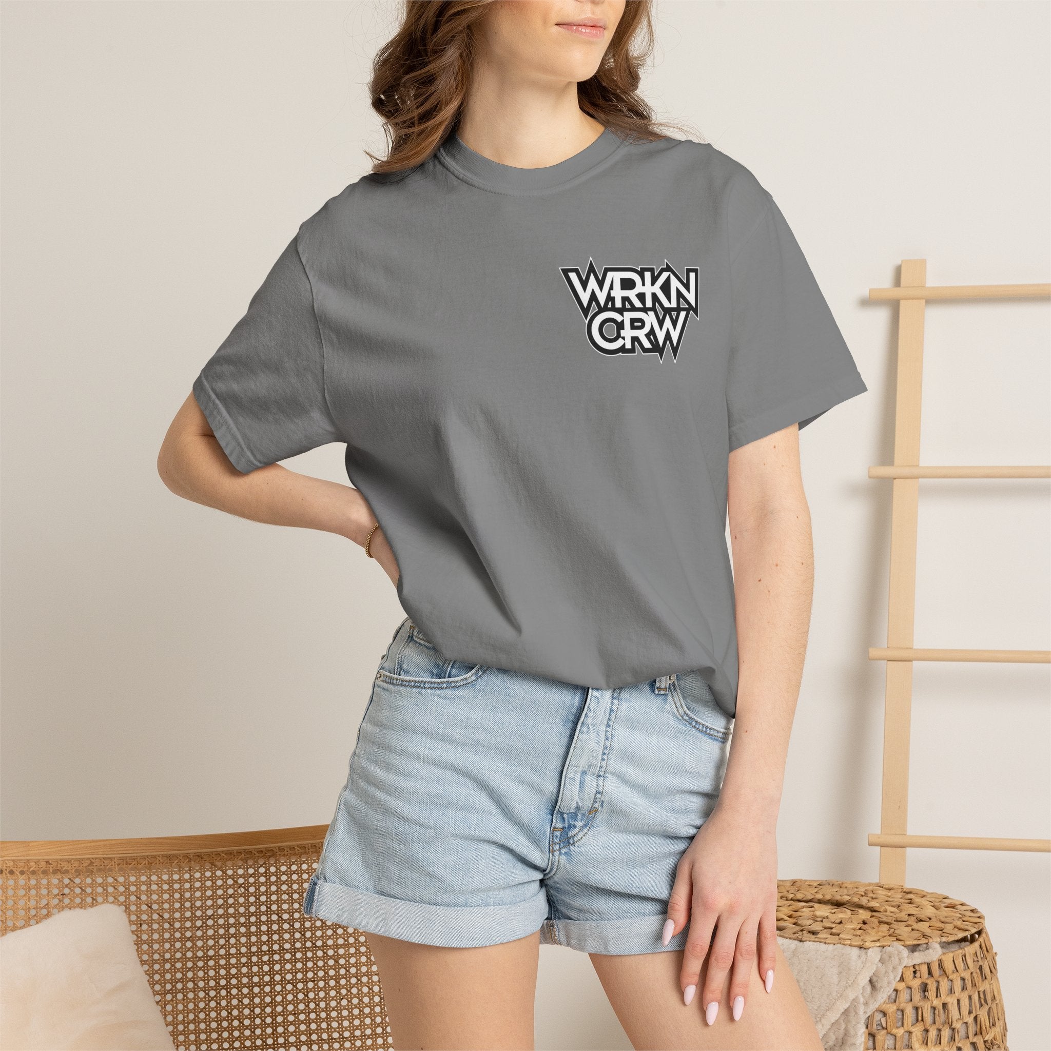 WRKN CRW Weightlifting T-Shirt — "for those willing to work" Gym Tee