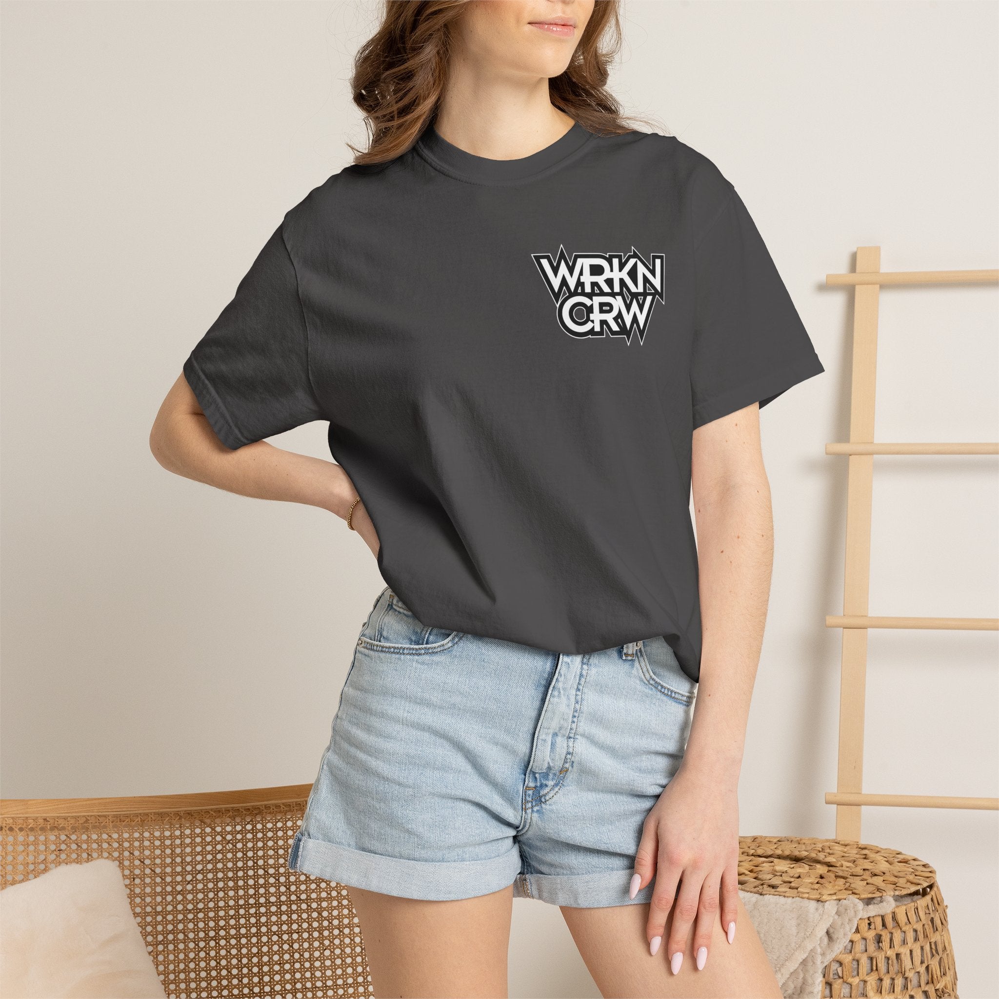 WRKN CRW Weightlifting T-Shirt — "for those willing to work" Gym Tee