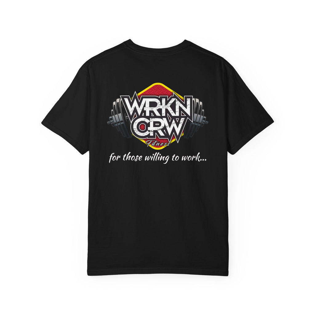 WRKN CRW Weightlifting T-Shirt — "for those willing to work" Gym Tee