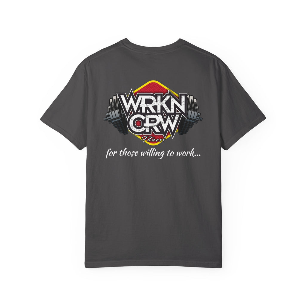 WRKN CRW Weightlifting T-Shirt — "for those willing to work" Gym Tee