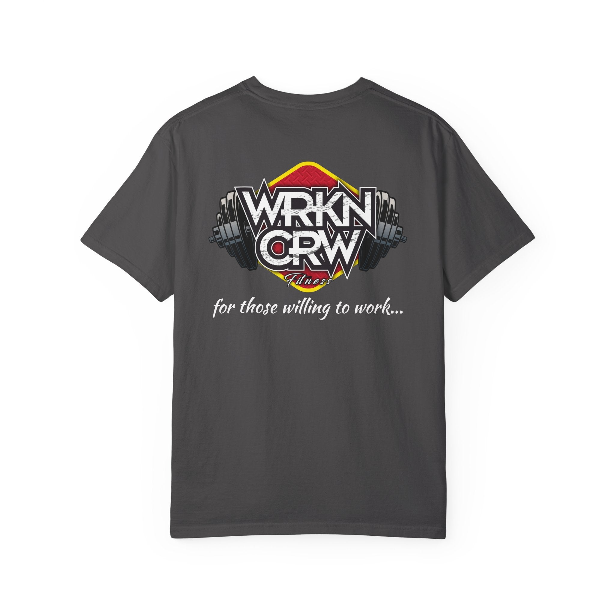 WRKN CRW Weightlifting T-Shirt — "for those willing to work" Gym Tee