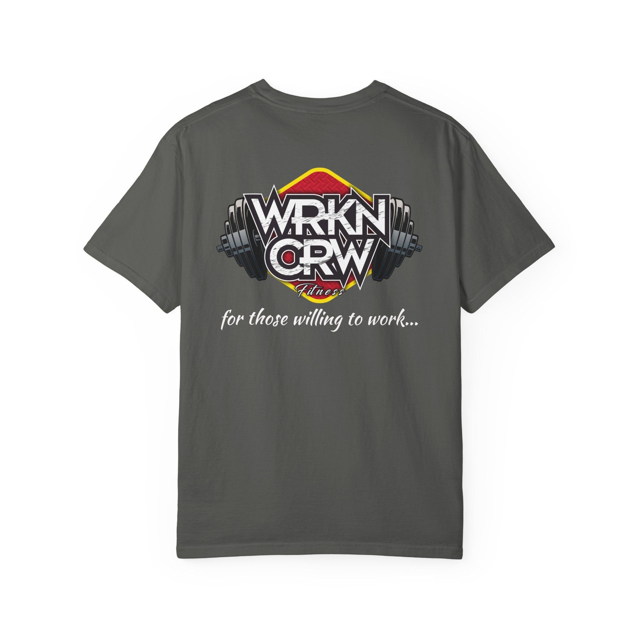 WRKN CRW Weightlifting T-Shirt — "for those willing to work" Gym Tee