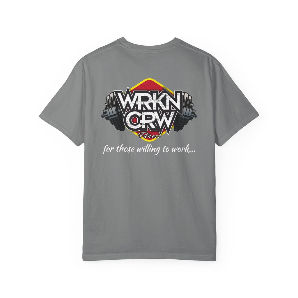 WRKN CRW Weightlifting T-Shirt — "for those willing to work" Gym Tee
