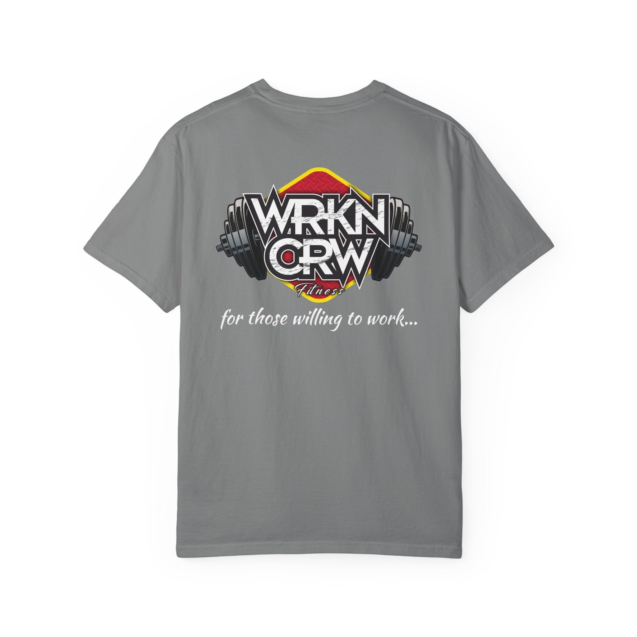 WRKN CRW Weightlifting T-Shirt — "for those willing to work" Gym Tee