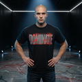 WRKNCRW Graphic T-Shirt — "DOMINATE" Motivational Fitness Tee
