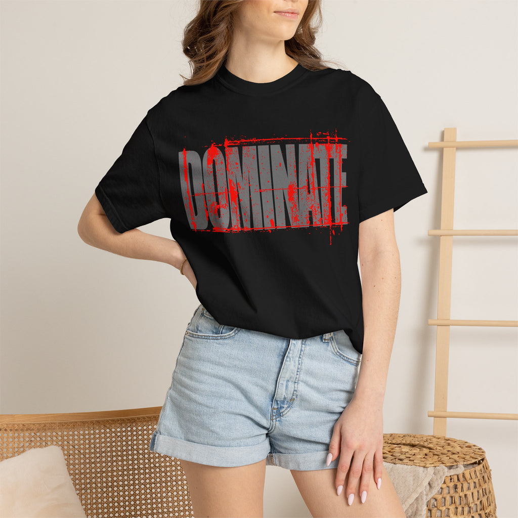 WRKNCRW Graphic T-Shirt — "DOMINATE" Motivational Fitness Tee