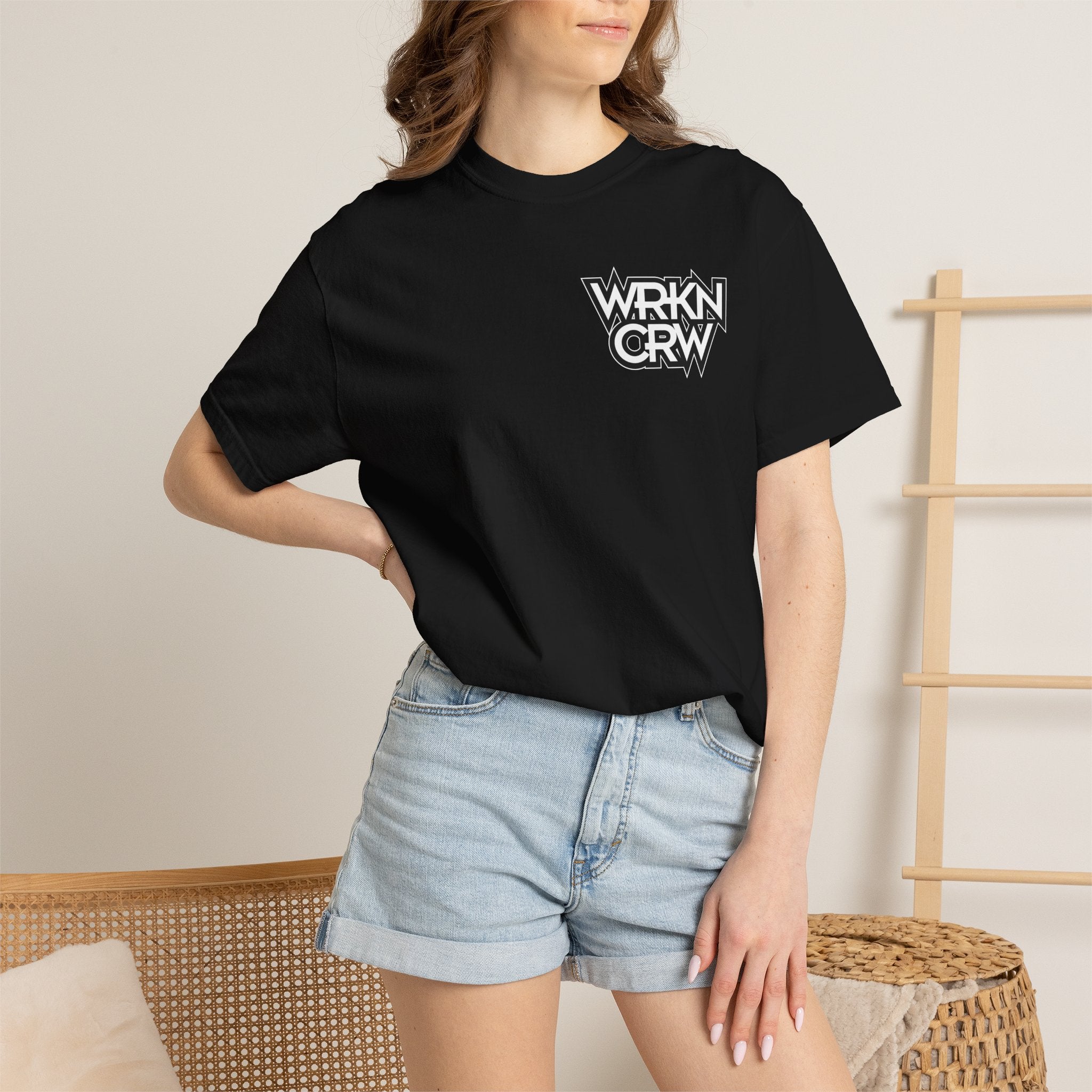 WRKN CRW Weightlifting T-Shirt — "for those willing to work" Gym Tee