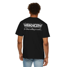 WorknCrw Graphic T-Shirt — “WRKN CRW” Front Logo & “for those willing to work...” Back