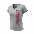 Womans V-Neck Top Grey